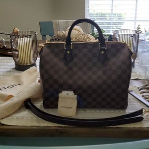 ❤NWT LV BANDOULIERE 30 DAMIER EBENE